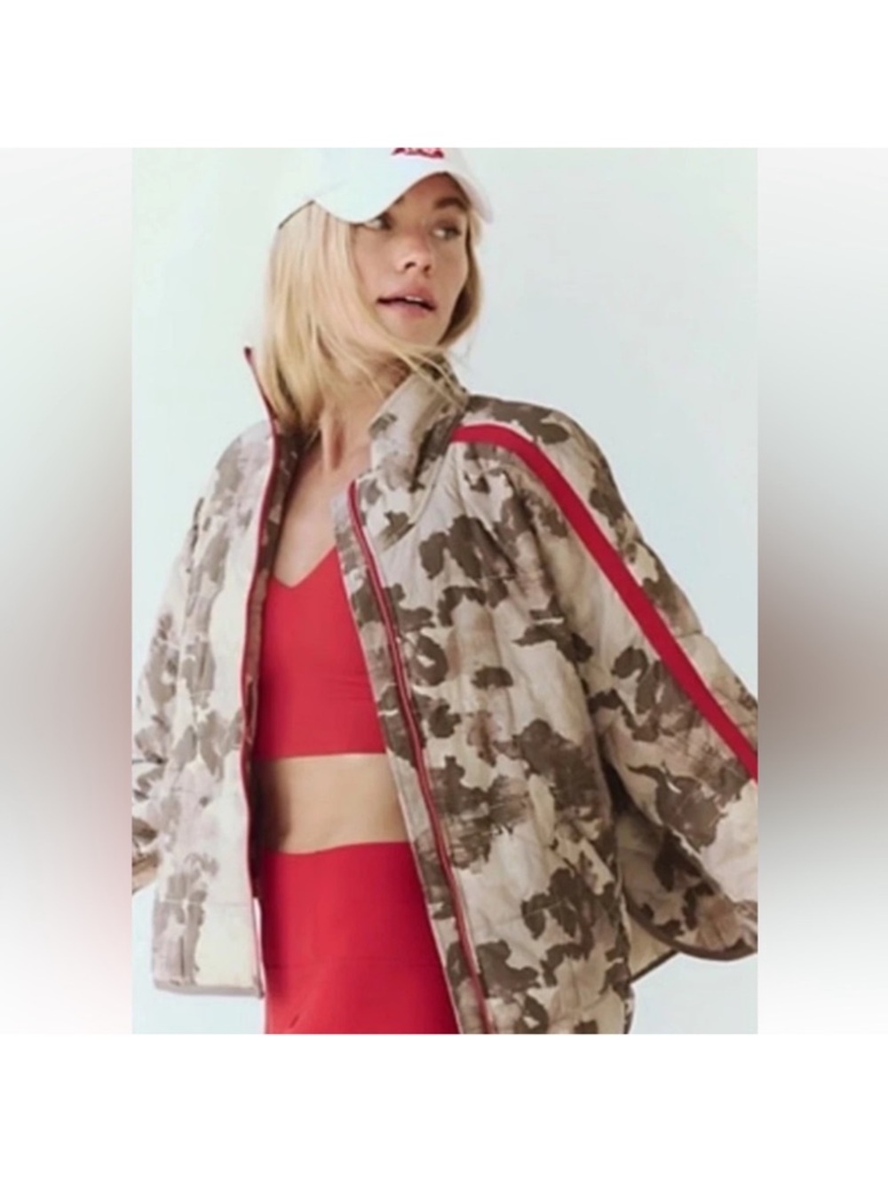 Free People Movement Pippa Printed Packable Puffer Jacket Medium Lightweigh - Picture 5 of 11